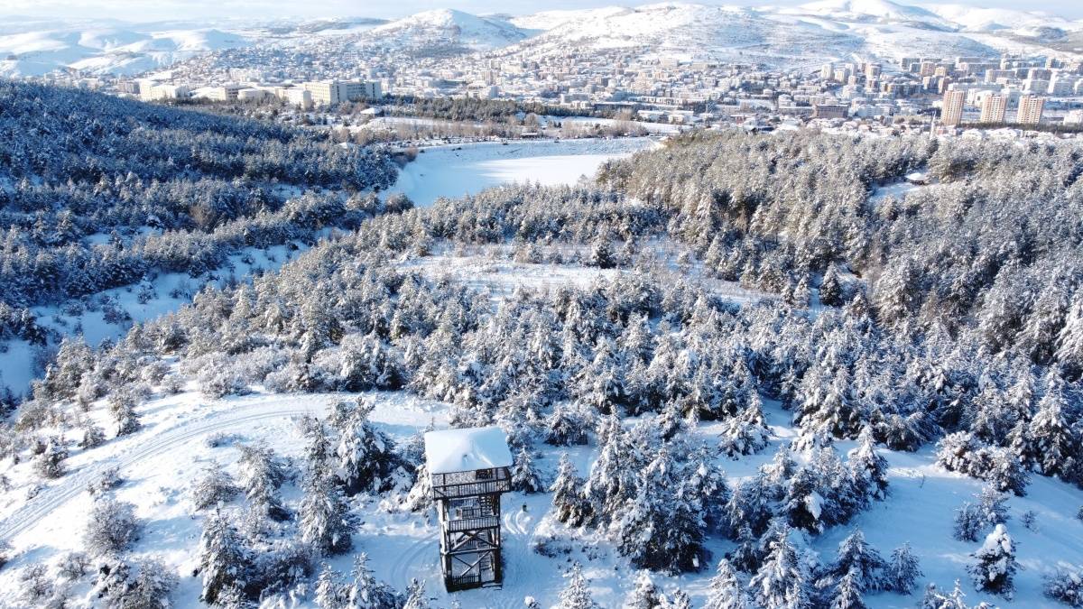 Türkiye’nin ilk Milli Parkı beyaza büründü